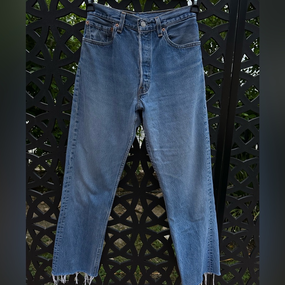 Ankle Cropped High Waist Vintage Levis Jeans